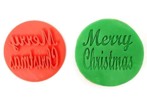 Cookie Stamp Embosser - Merry Christmas - Click Image to Close